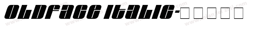 Oldface Italic字体转换